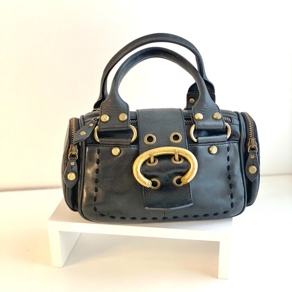 Francesco Biasia Leather Top Handle Small Satchel - Picture 10 of 13